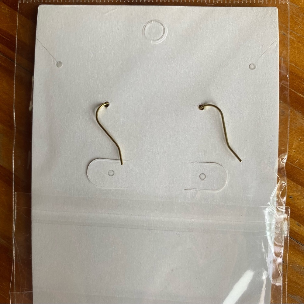 ☁️ Happy Face Clouds, Color Mint & Gold, Earrings - Picture 4 of 4